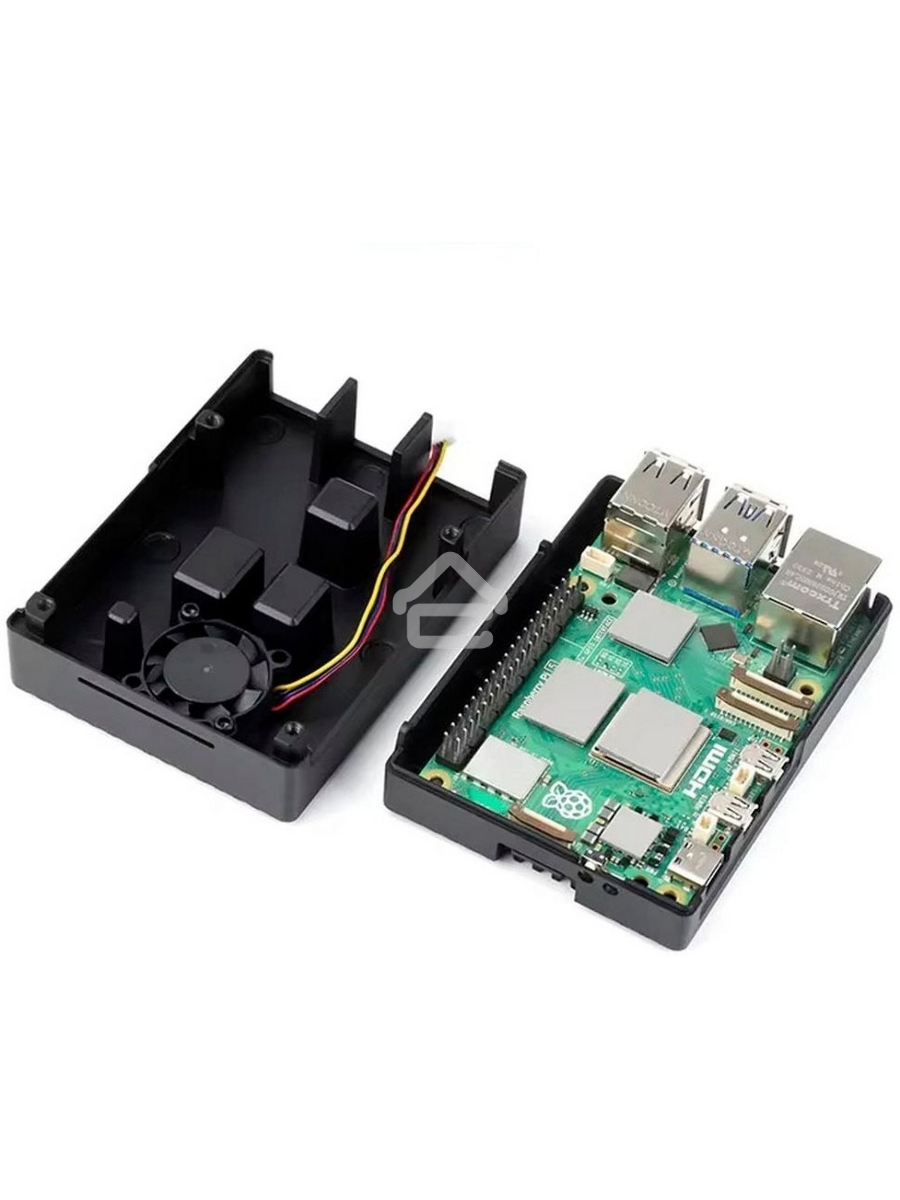 Металлический корпус RA794 для Raspberry Pi 5 c охлаждающим вентилятором