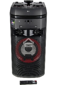 Мини-система LG OK65 X-BOOM -  переносная  с поддержкой караоке! Мощность 500Вт RMS, Bluetooth v.4.0/ / x2 USB / Аудио вход (3.5мм), х2 микр