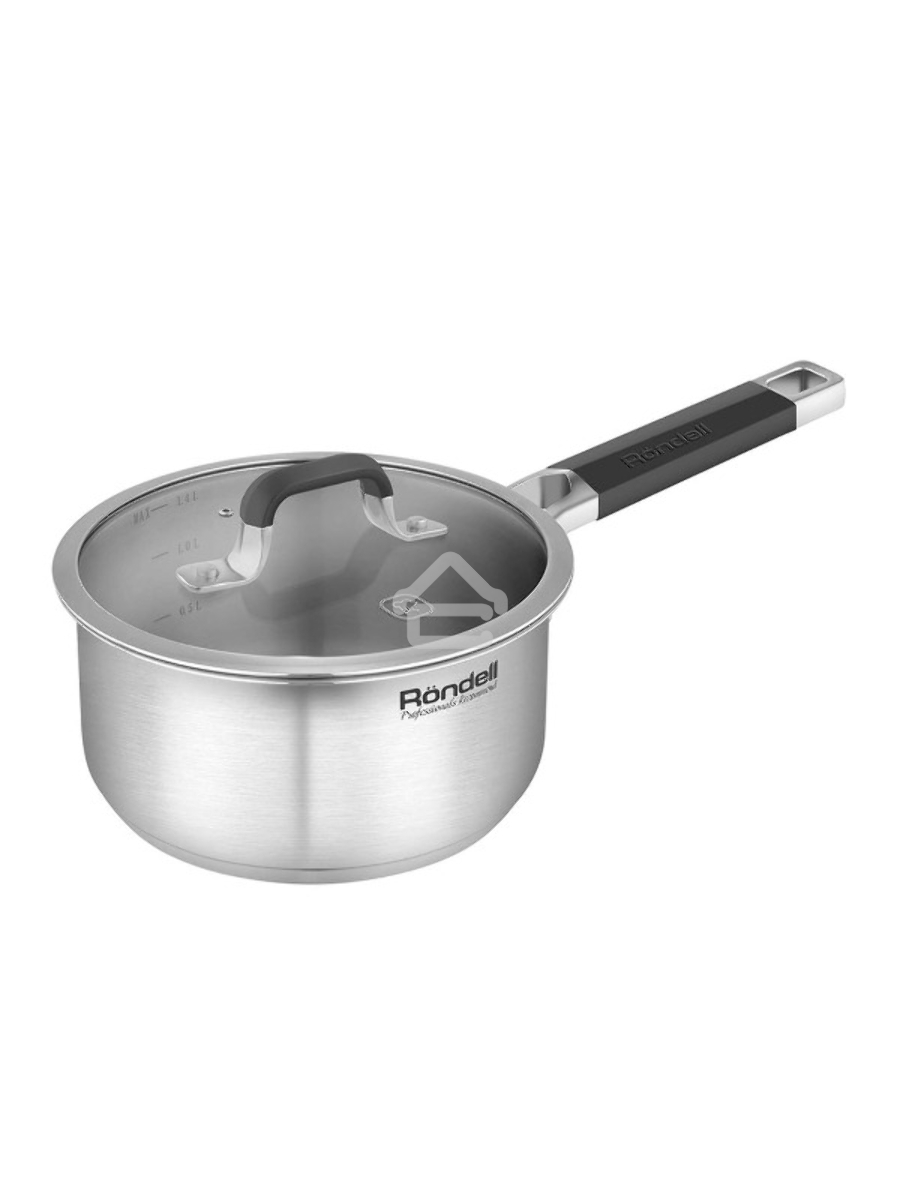 Ковш Rondell Stolz RDS-1751 1.4л. d=16см (с крышкой) стальной