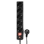 Сетевой фильтр Гарнизон ECL-5-B-1.4, 5р, 10А, 1.4м, ур.защиты 4, черный, пакет