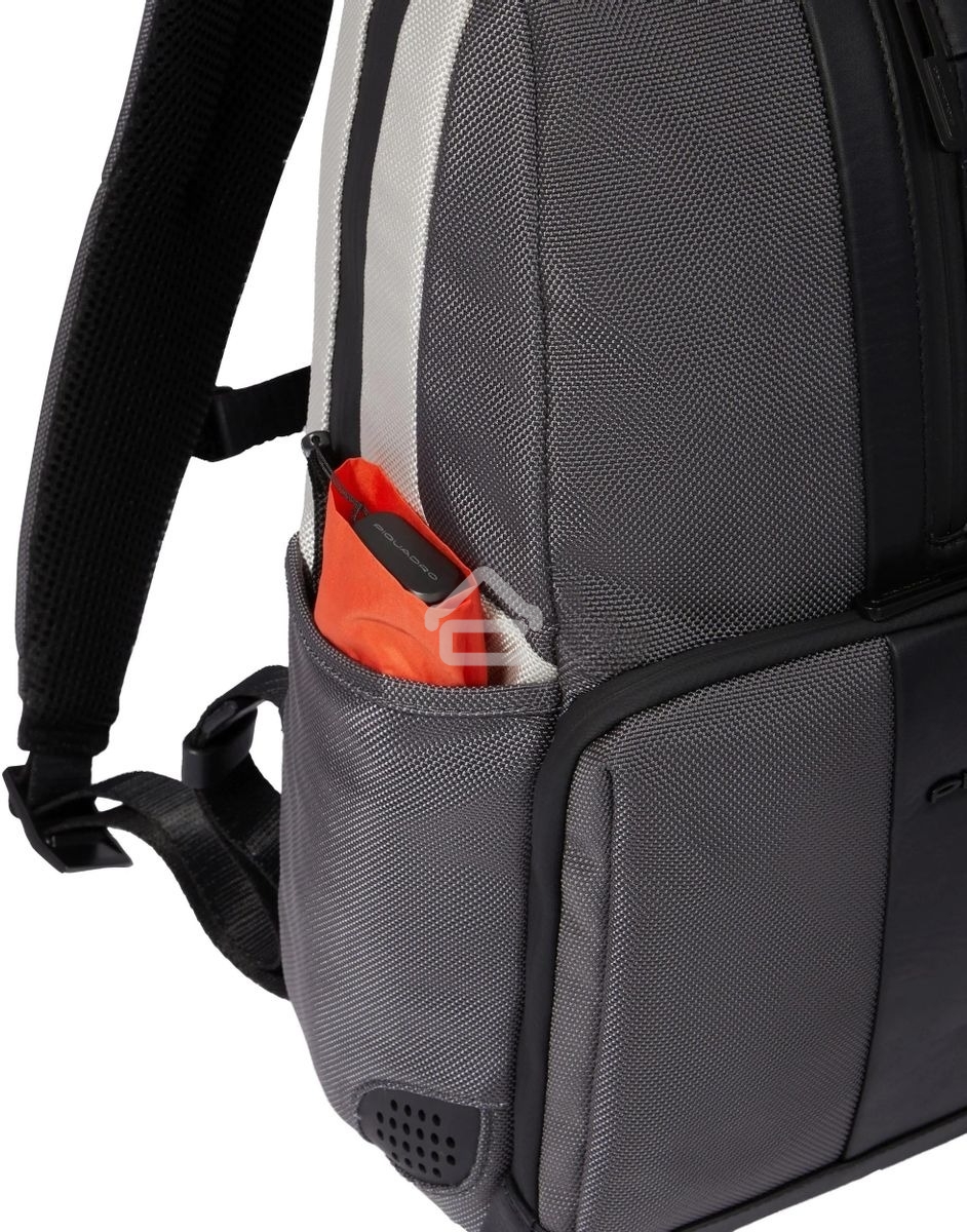 Рюкзак Piquadro Brief2 Special CA3214BR2S/GRN, нейлон/натур.кожа, серый/черный