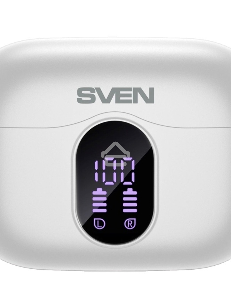 Беспроводные внутриканальные наушники с микрофоном Sven E-310B, белый (Bluetooth, TWS, ANC, ENC, APP)