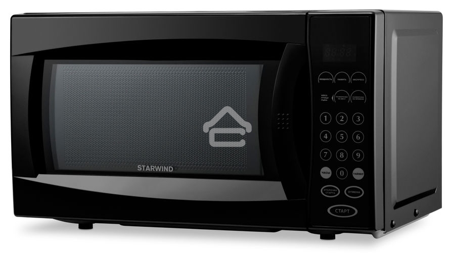 Микроволновая печь Starwind SMW4420 черный, 20 л, 700 Вт, переключатели - кнопки