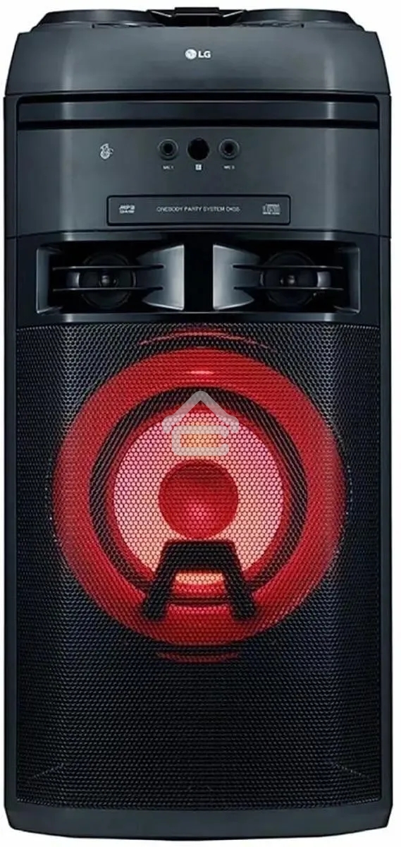 Мини-система LG OK65 X-BOOM -переноснаяс поддержкой караоке! Мощность 500Вт RMS, Bluetooth v.4.0/ / x2 USB / Аудио вход (3.5мм), х2 микр