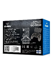 Геймпад Sven GC-5050 черный Bluetooth Беспроводной виброотдача обратная связь (в компл.:держатель для смартфона/кабель USB) (SV-016029)