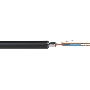 Кабель балансный микрофонный Wize WMC2450FL 50 м, 24 AWG, FRNC/LSZH, 0.2 мм2, диаметр 3.7мм, экран, медь 25 x 0.1 мм, черный, бухта