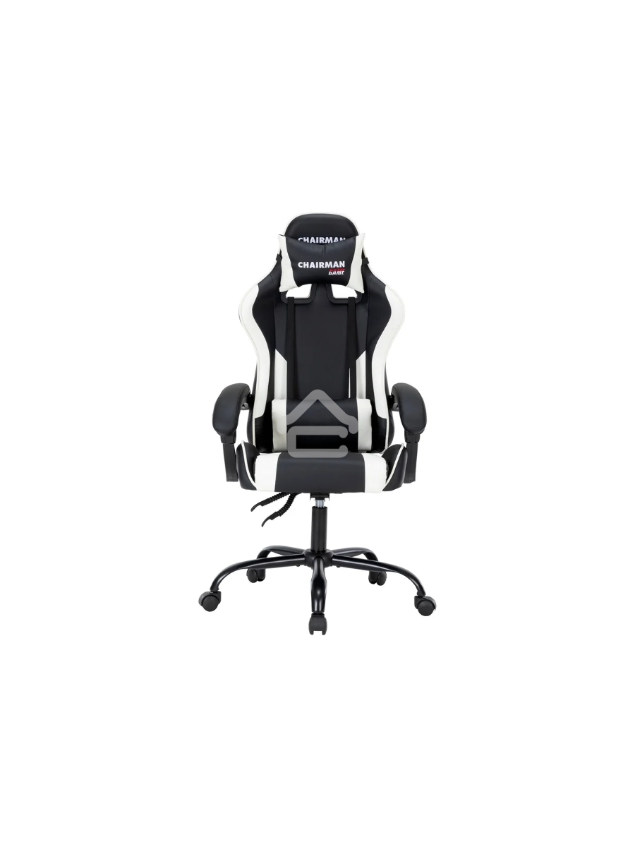 Кресло офисное Chairman CH41 экокожа, черно-белый (7145957)