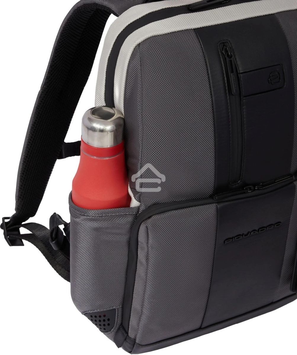 Рюкзак Piquadro Brief2 Special CA3214BR2S/GRN, нейлон/натур.кожа, серый/черный