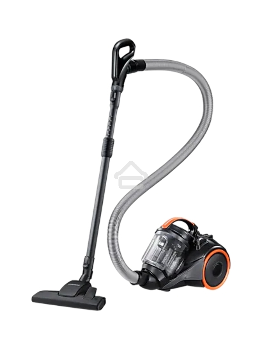 Пылесос Samsung VC15K4136VL/EV черный/оранжевый, 390/1500 Вт, уборка сухая, пылесборник контейнер 1.3 л