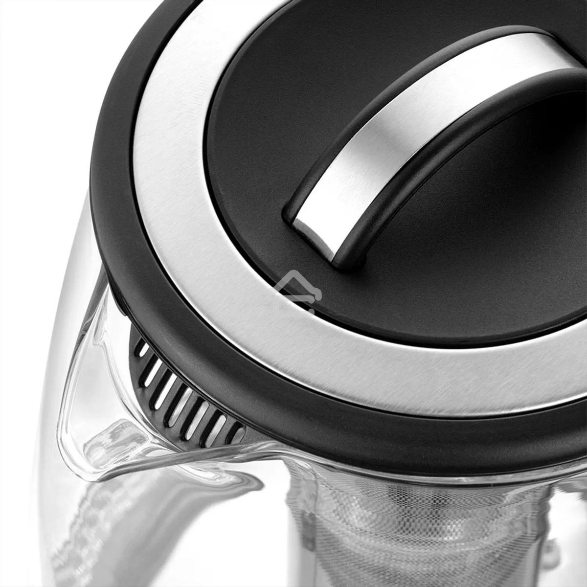 Чайник электрический Kitfort КТ-6145 2л. 2200Вт черный/серебристый (корпус: пластик/стекло)