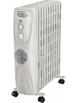 Масляный обогреватель Engy EN-1311F (11 секций) белый, 2300 Вт, 29 м2, термостат