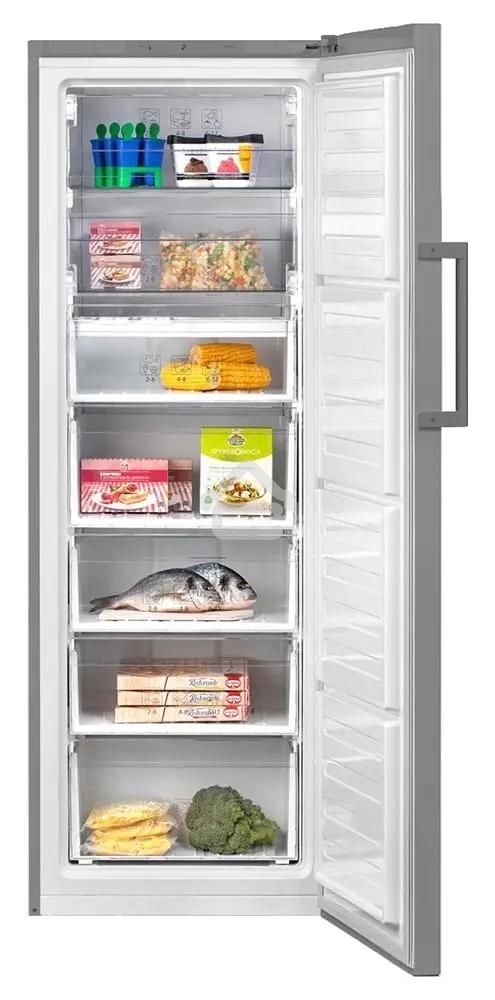 Морозильная камера Beko RFSK266T01S, серебристый, 266л, 4 ящика