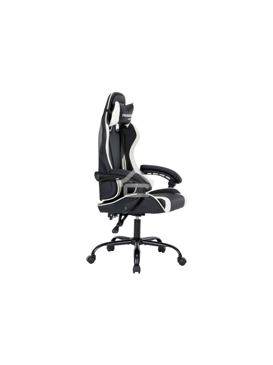Кресло офисное Chairman CH41 экокожа, черно-белый (7145957)