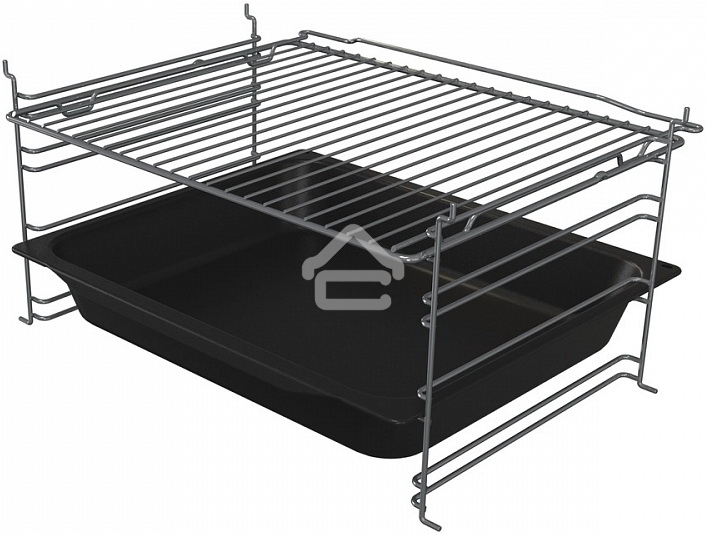 Плита комбинированная Gorenje GK5B44SF серебристый, конфорок 4 газовых, духовка 70 л, 50 см x 85 см x 59.4 см