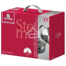 Кастрюля Rondell Stern RDS-019, 4.7 л, 24 см, с крышкой, серый