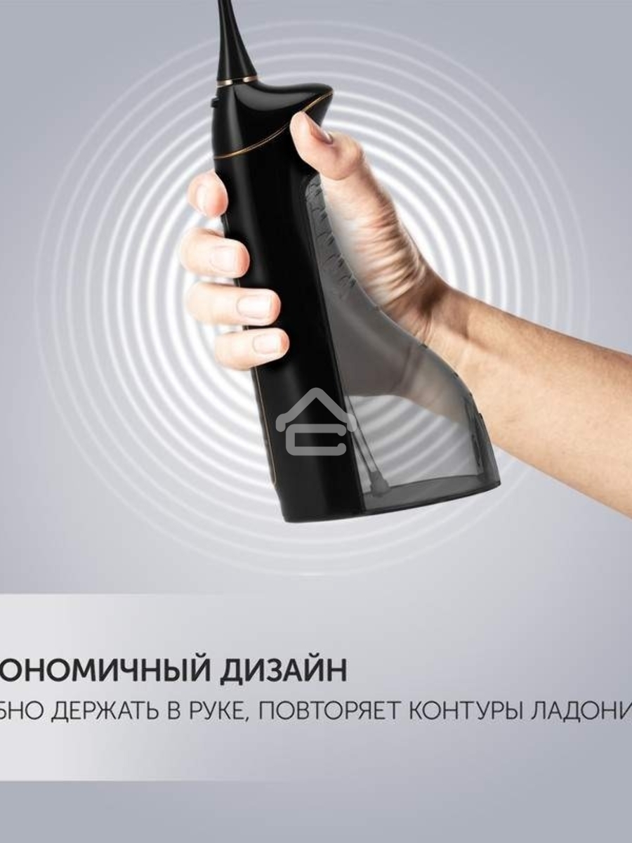 Ирригатор Polaris PWF 0201 портатив. импульсн. 5насад. черный