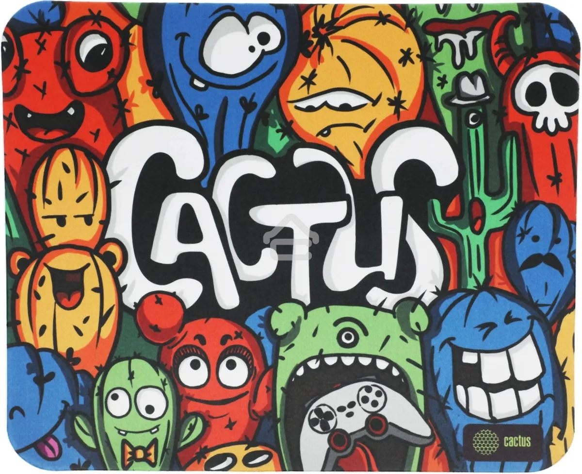Коврик для мыши Cactus CS-MP-D03M Colorful Cacti 300x250x3мм