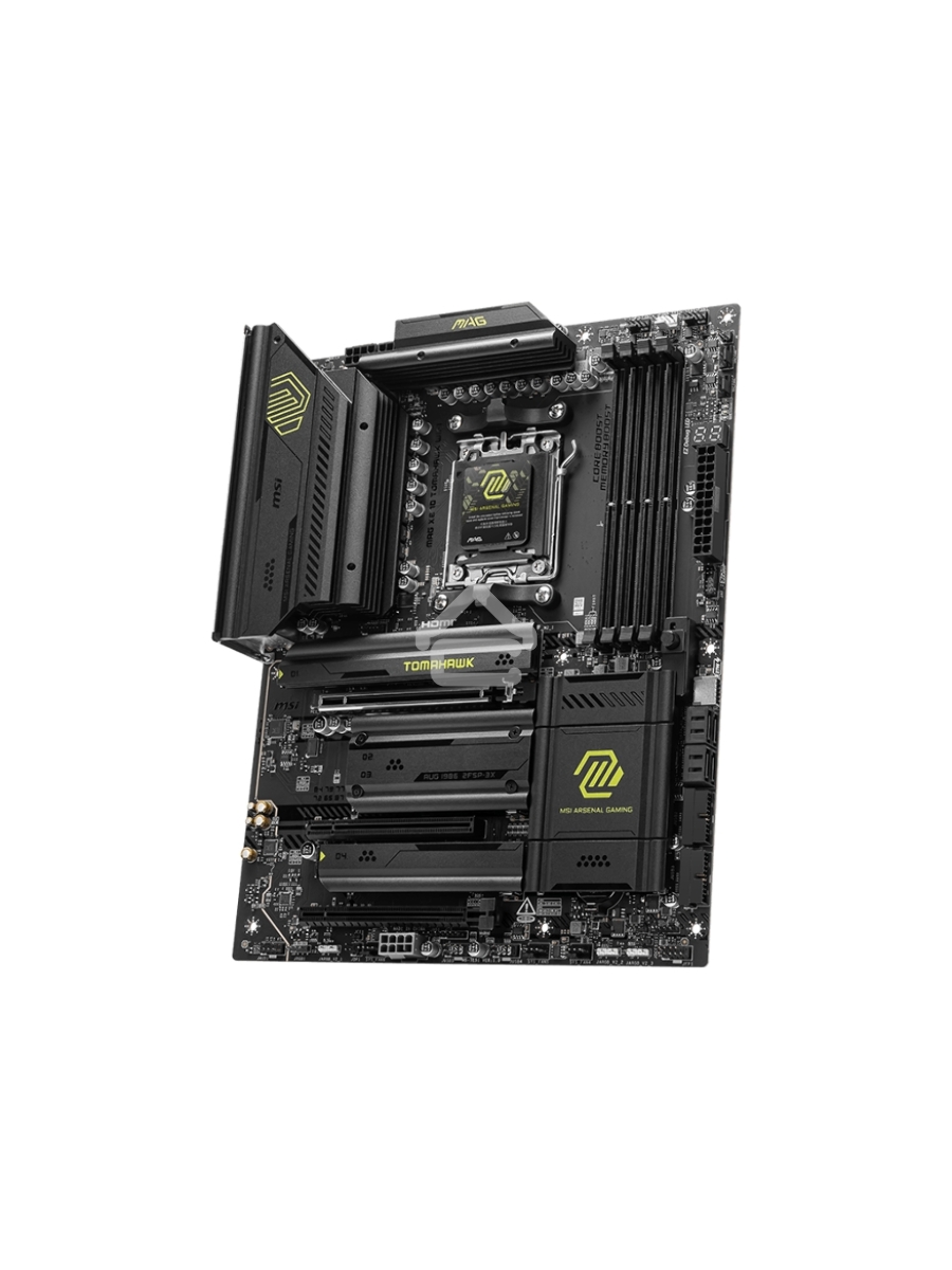 Материнская плата MSI MAG X870 TOMAHAWK WIFI, AM5, AMD X870, 4xDDR5, 4xSATA, 4xM.2, 1xPCI-E 3.0 x1, 1xPCI-E 4.0 x4, 1xPCI-E 5.0 x16, 1xHDMI, 2xUSB Type-C, 1x2.5Gb LAN, 2xUSB-A 3.2 Gen 1, 2xUSB-A 3.2 Gen 2, 2x3.5 мм, 7.1, Standard-ATX
