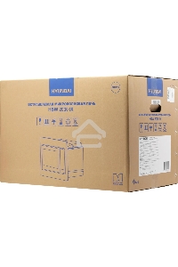 Микроволновая печь встраиваемая Hyundai HBW 2030 IX нержавеющая сталь, 20 л, 800 Вт, переключатели - поворотный механизм