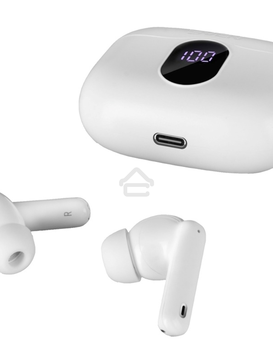 Беспроводные внутриканальные наушники с микрофоном Sven E-310B, белый (Bluetooth, TWS, ANC, ENC, APP)