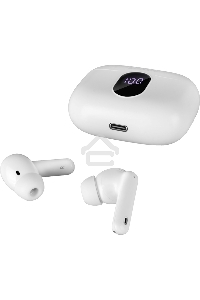 Беспроводные внутриканальные наушники с микрофоном Sven E-310B, белый (Bluetooth, TWS, ANC, ENC, APP)