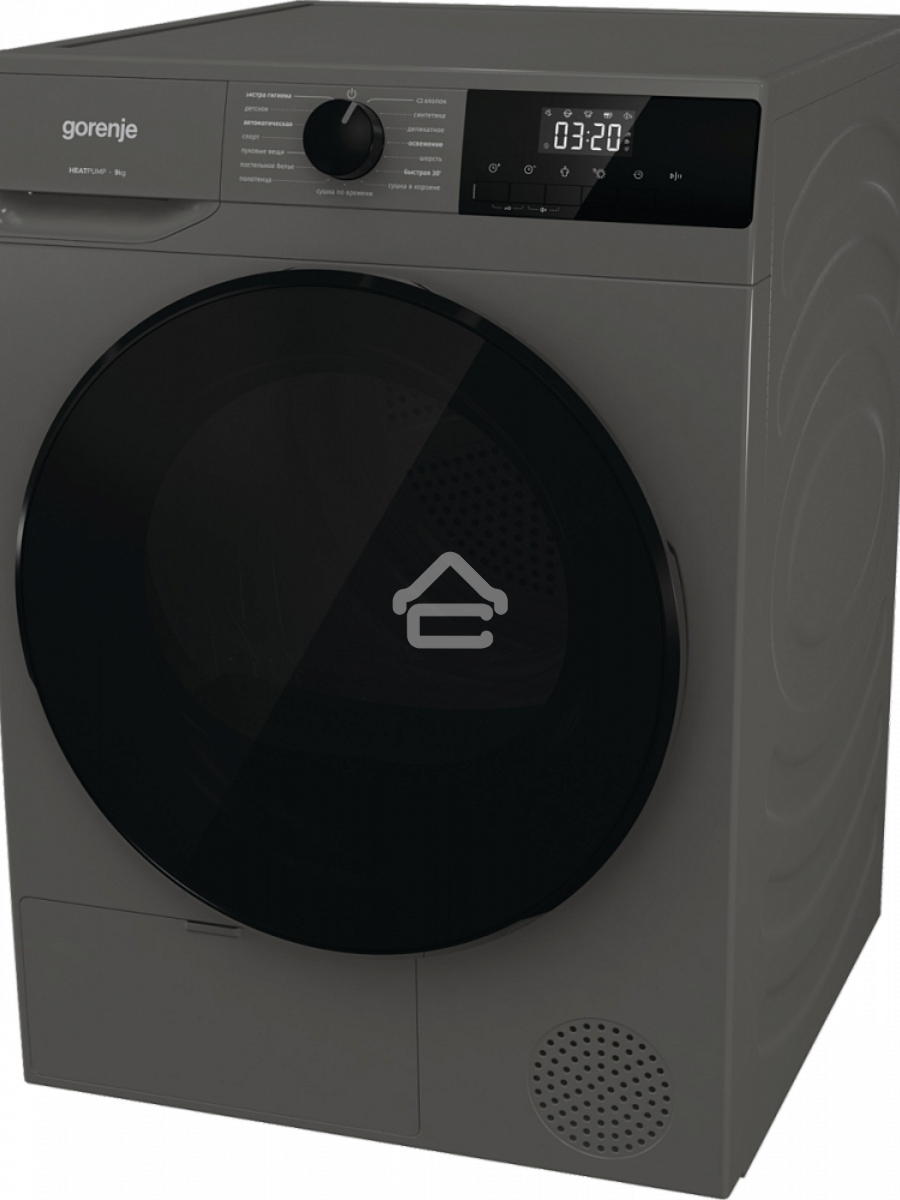 Сушильная машина Gorenje D2HNA92/C серый, 9 кг, сушка - конденсационная, программ - 15, 59.5 x 84.5 x 66 см