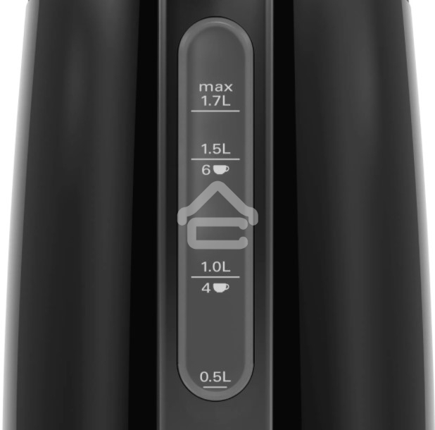 Чайник электрический Bosch TWK3P423 1.7 л, 2400 Вт, черный (корпус: нержавеющая сталь)