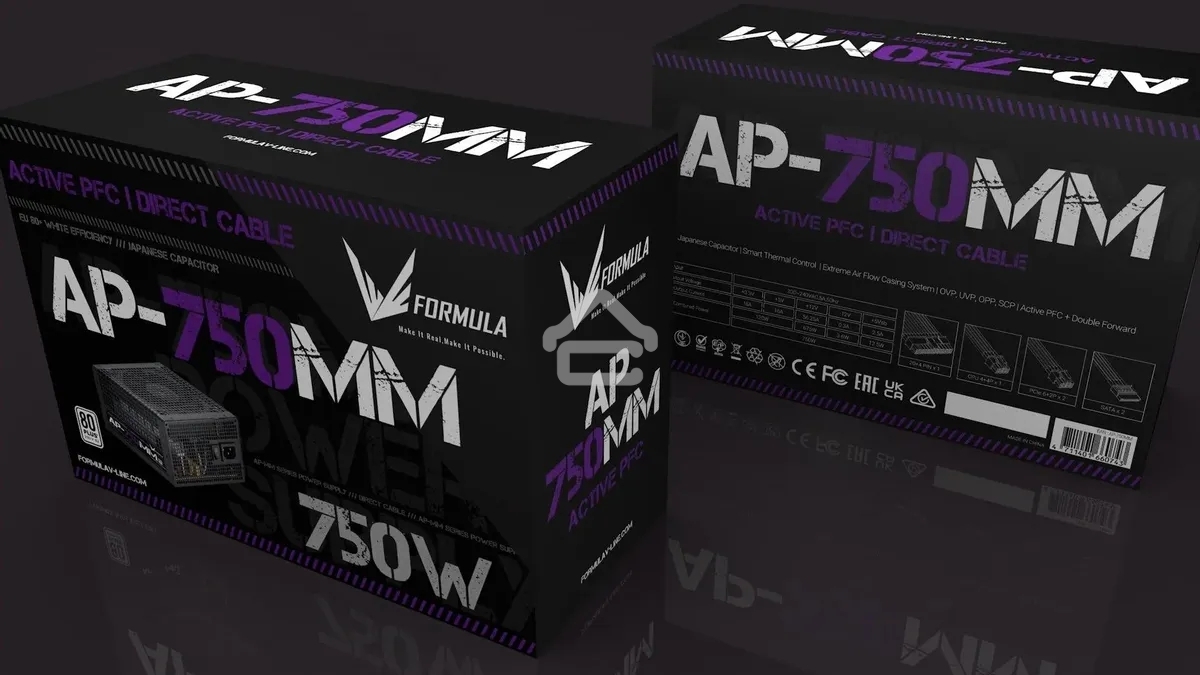 Блок питания Aerocool/Formula ATX 750W AP-750ММ 80 PLUS WHITE (20+4pin) APFC 120мм fan 6xSATA RTL