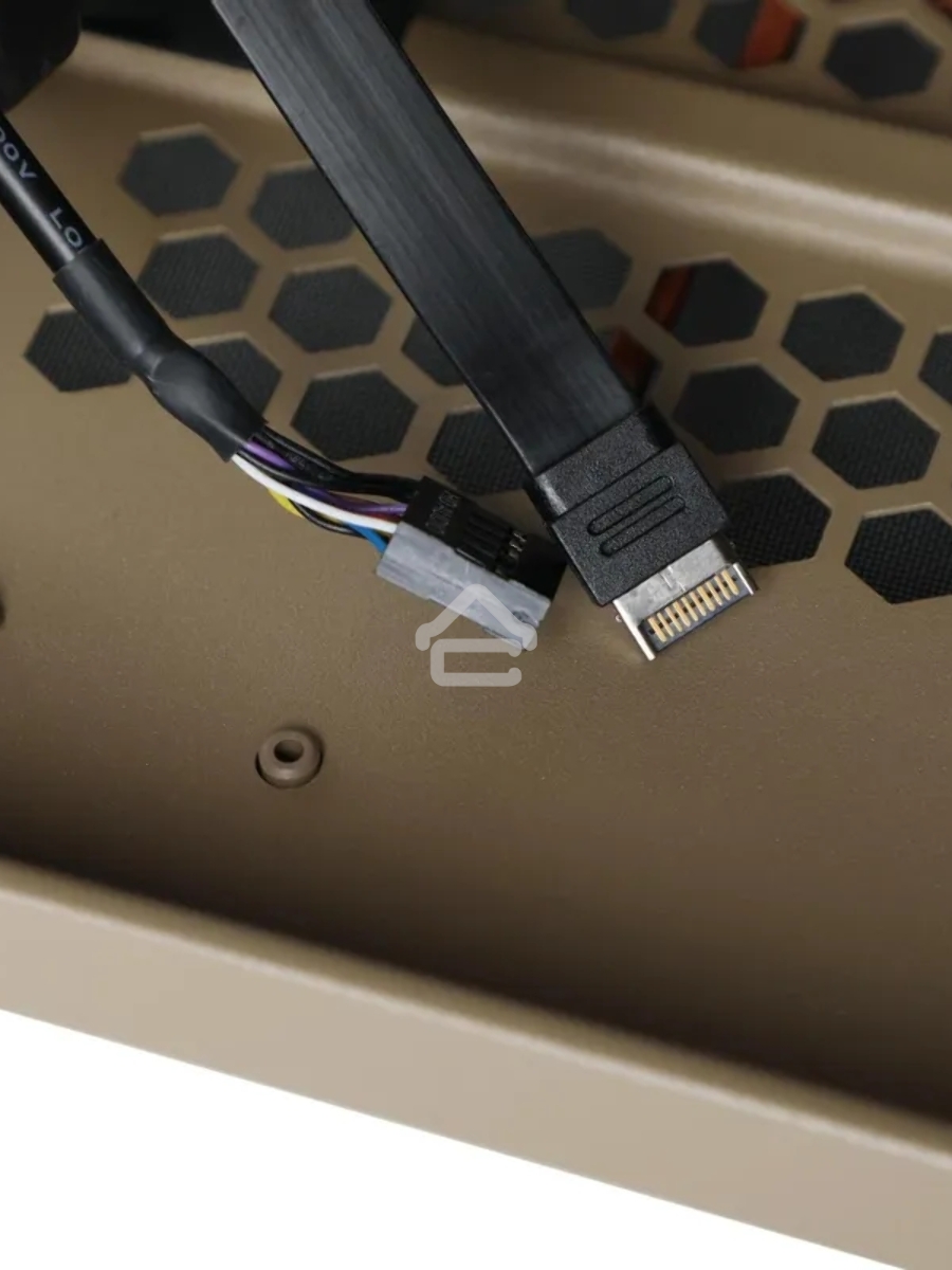 Корпус Thermaltake The Tower 300 Gravel Send коричневый без БП mATX 8x120mm 6x140mm 2xUSB3.0 audio bott PSU