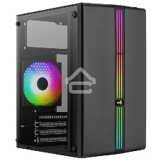 Компьютерный корпус MiniTower Aerocool/Formula EVO Mini-G-BK-v1 (mATX, USB3x1, USB2x2, 120мм RGb fan, без БП) (4711099472352)