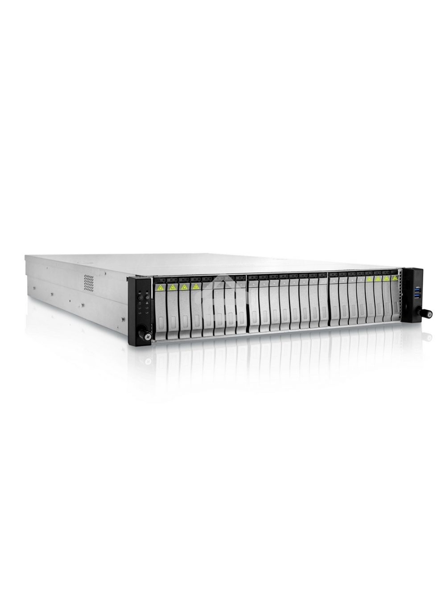 Компьютерный корпус InWin IW-RS224-07 SLIMSAS BP 1200W*2/PDB/FAN 8038mm*4/ SLIMSAS*8 + SAS3 expander BP + rear 2.5