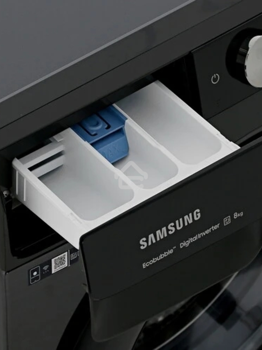 Стиральная машина Samsung WW80AG6S28ABLP серый загрузка фронтальная 8кг, 1200 об/мин, класс А