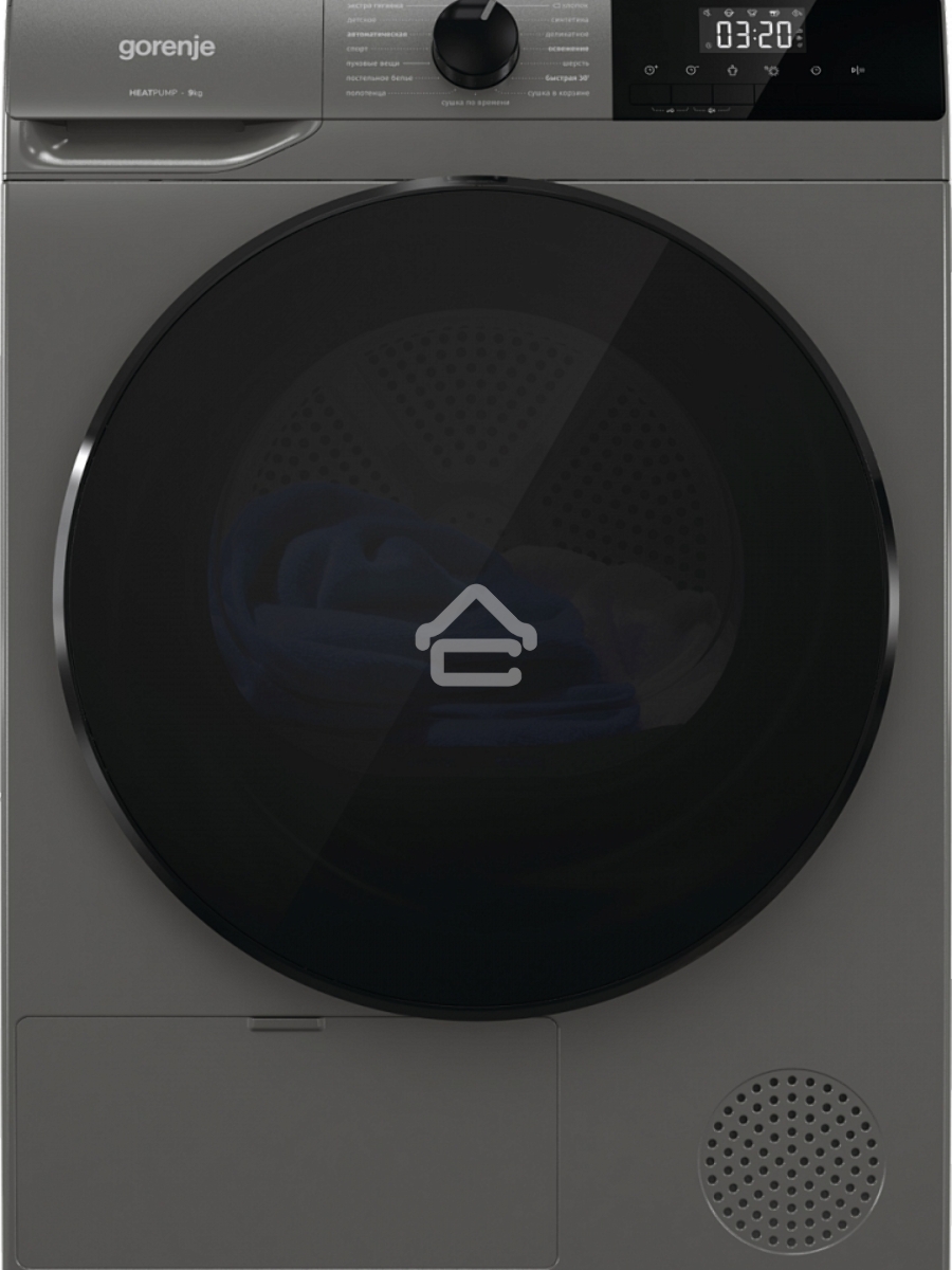 Сушильная машина Gorenje D2HNA92/C серый, 9 кг, сушка - конденсационная, программ - 15, 59.5 x 84.5 x 66 см