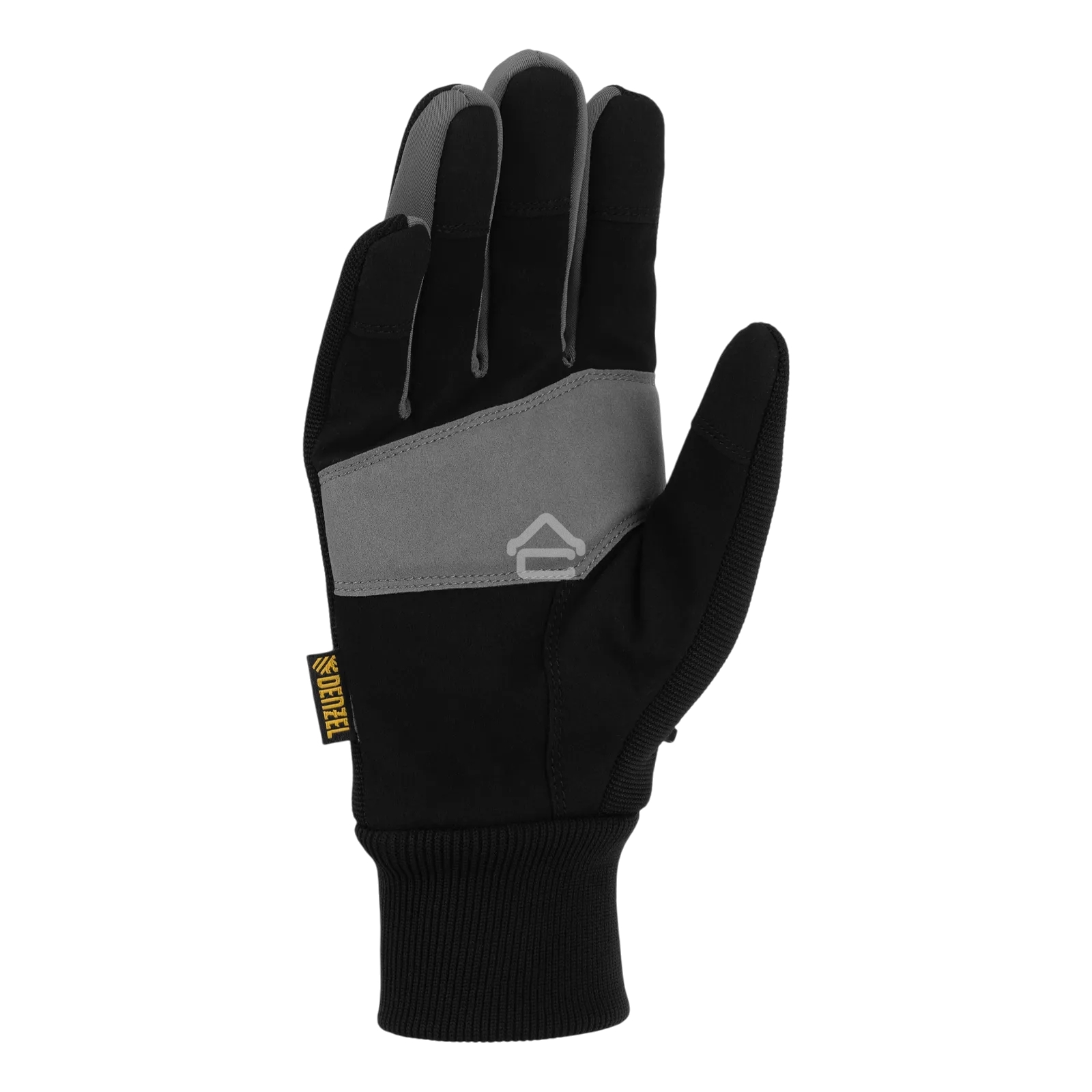 Перчатки универсальные Denzel 68093 двойные, работа с сенсорным экраном, вязаная манжета, размер 9