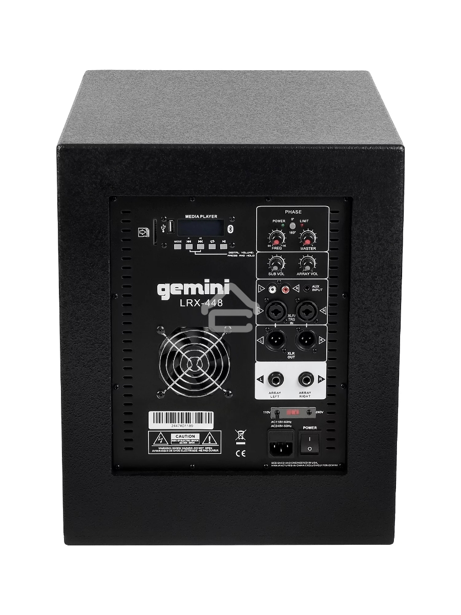 Акустическая система Gemini [LRX-448] Комплект: 8 (2х4) 2-х полосных сателлитов, 10