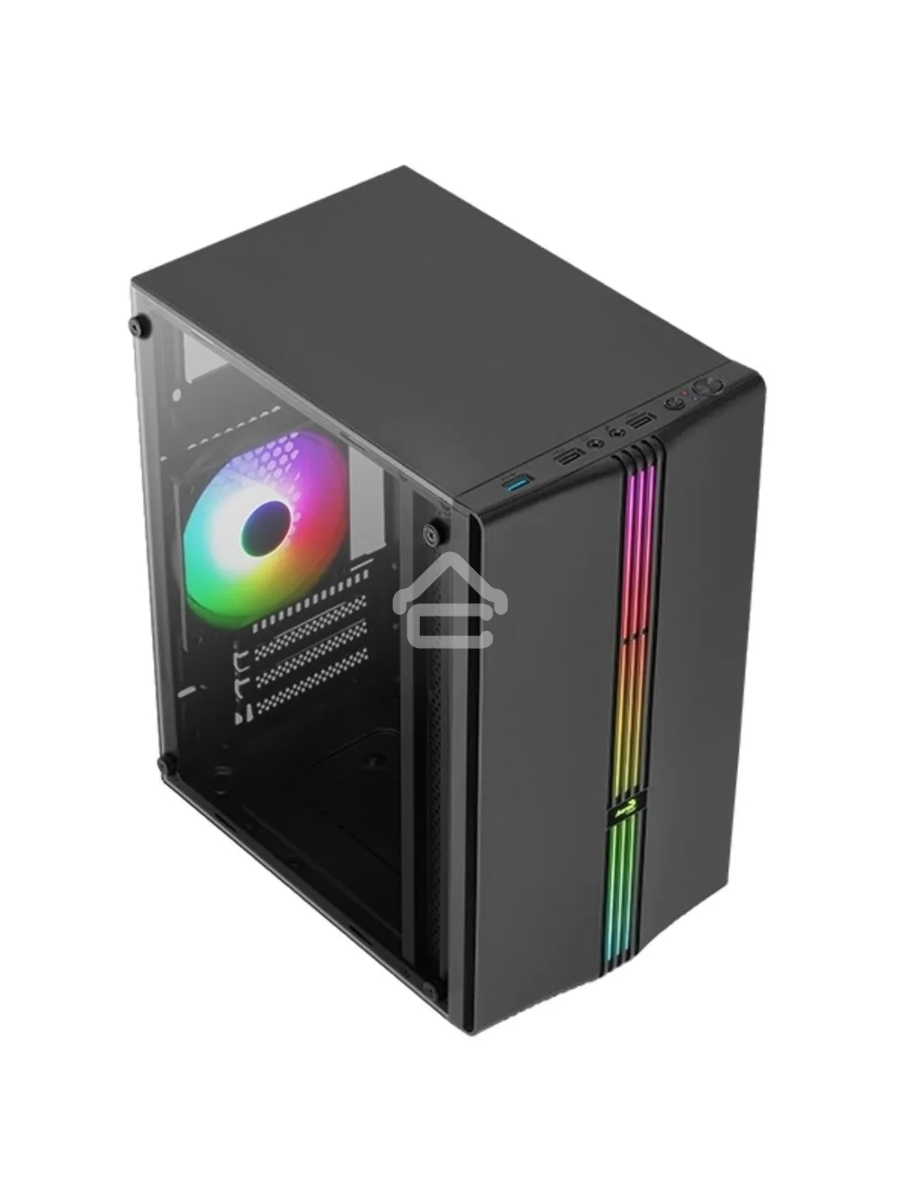 Компьютерный корпус MiniTower Aerocool / Formula EVO Mini-G-BK-v1 (mATX, USB3x1, USB2x2, 120mm RGB fan, без БП) (4711099472352)