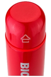 Термос Biostal NB-350 C-R 0,35 л., узкое горло, с кноп. цв.красный