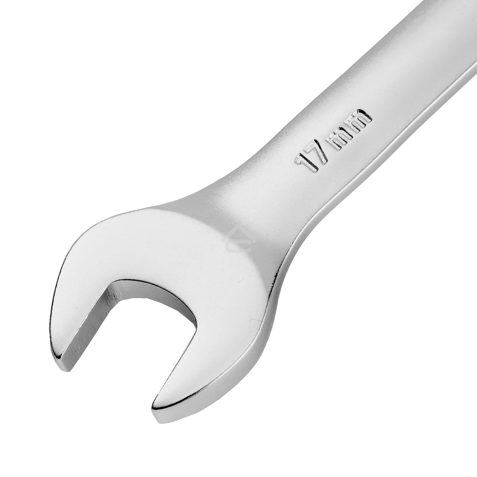 Ключ комбинированный трещоточный Denzel 14711 17 мм, CrV, матовый хром