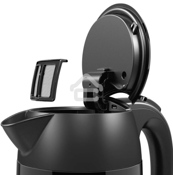 Чайник электрический Bosch TWK3P423 1.7 л, 2400 Вт, черный (корпус: нержавеющая сталь)