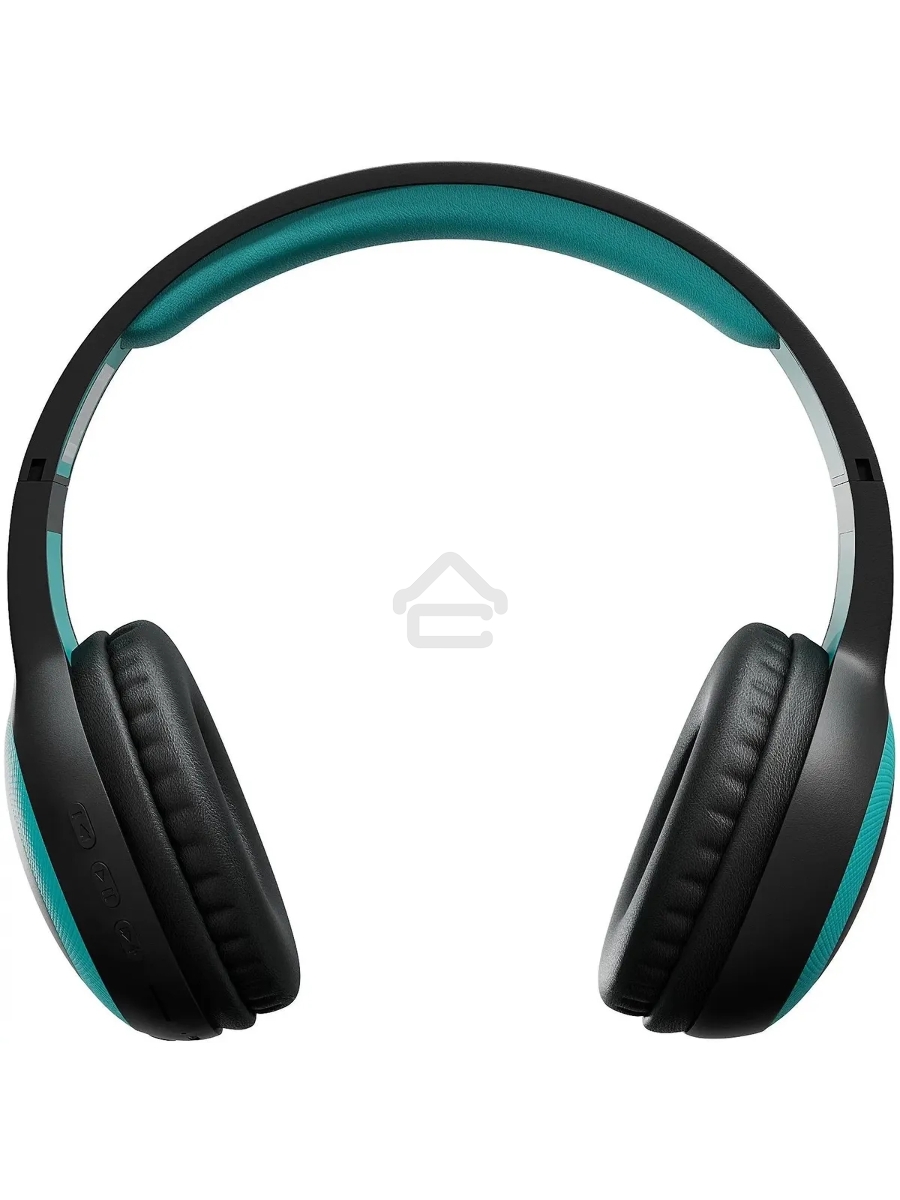 Гарнитура накладные Digma BT-15 черный/голубой беспроводные bluetooth оголовье