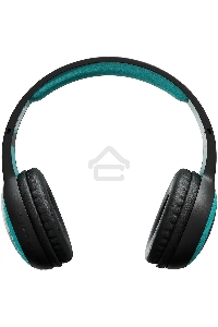 Гарнитура накладные Digma BT-15 черный/голубой беспроводные bluetooth оголовье