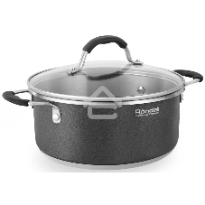 Кастрюля Rondell Stern RDS-019, 4.7 л, 24 см, с крышкой, серый