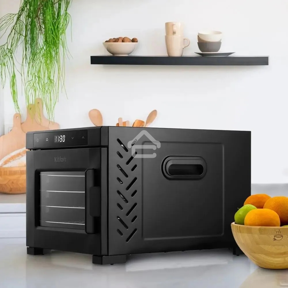 Сушка для фруктов и овощей Kitfort КТ-1964 18под. 600 Вт, черный