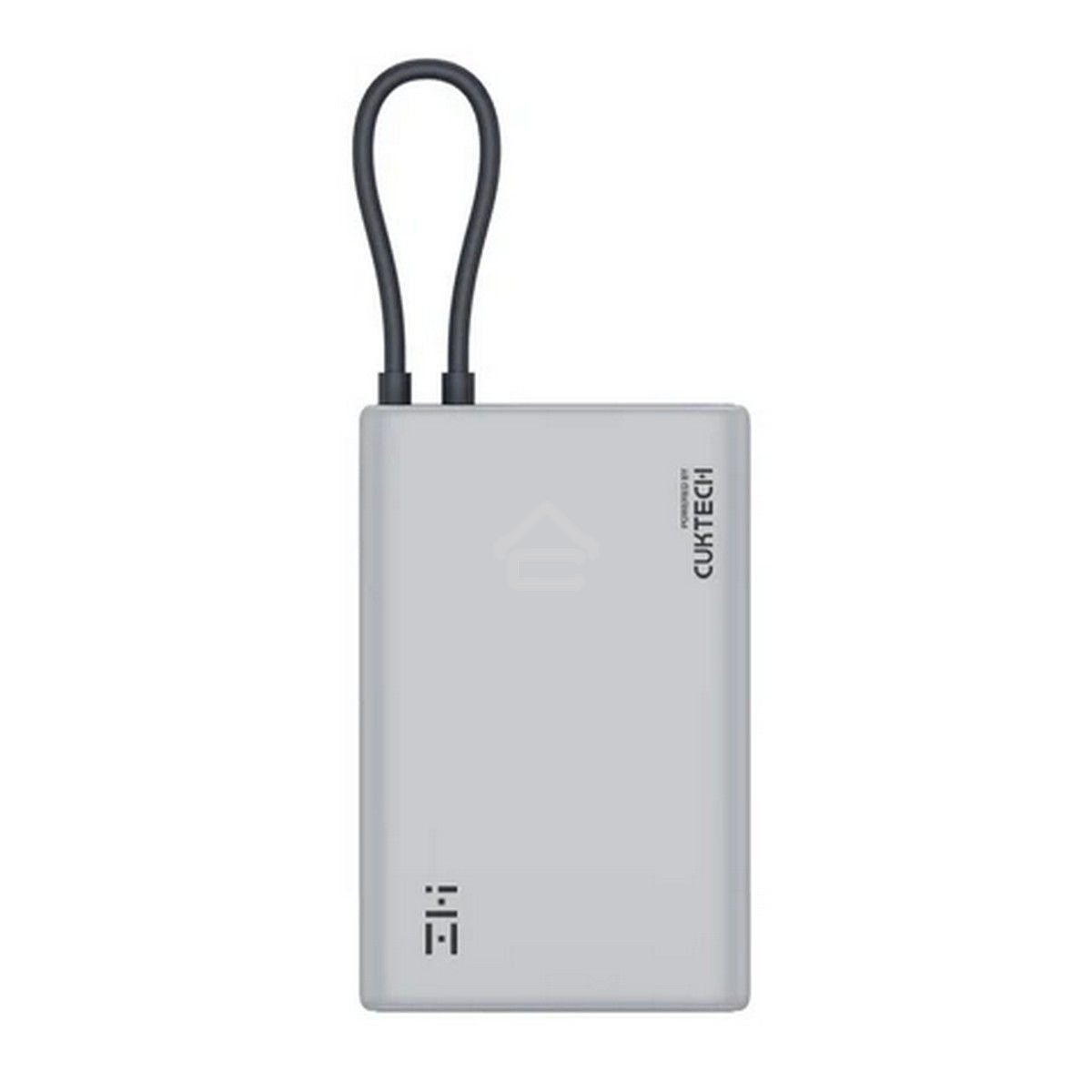 Портативный аккумулятор ZMI 10000mAh Powerbank with build-in Charging Cable P17 серый