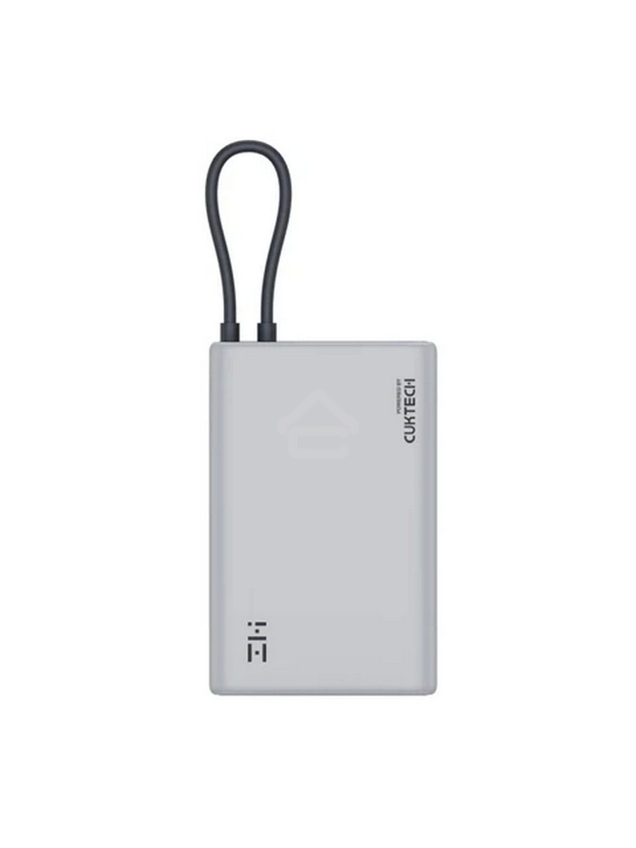 Внешний аккумулятор ZMI 10000mAh Powerbank with build-in Charging Cable P17 серый