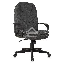 Кресло руководителя Бюрократ CH-868LT Bahama серый, крестовина пластик