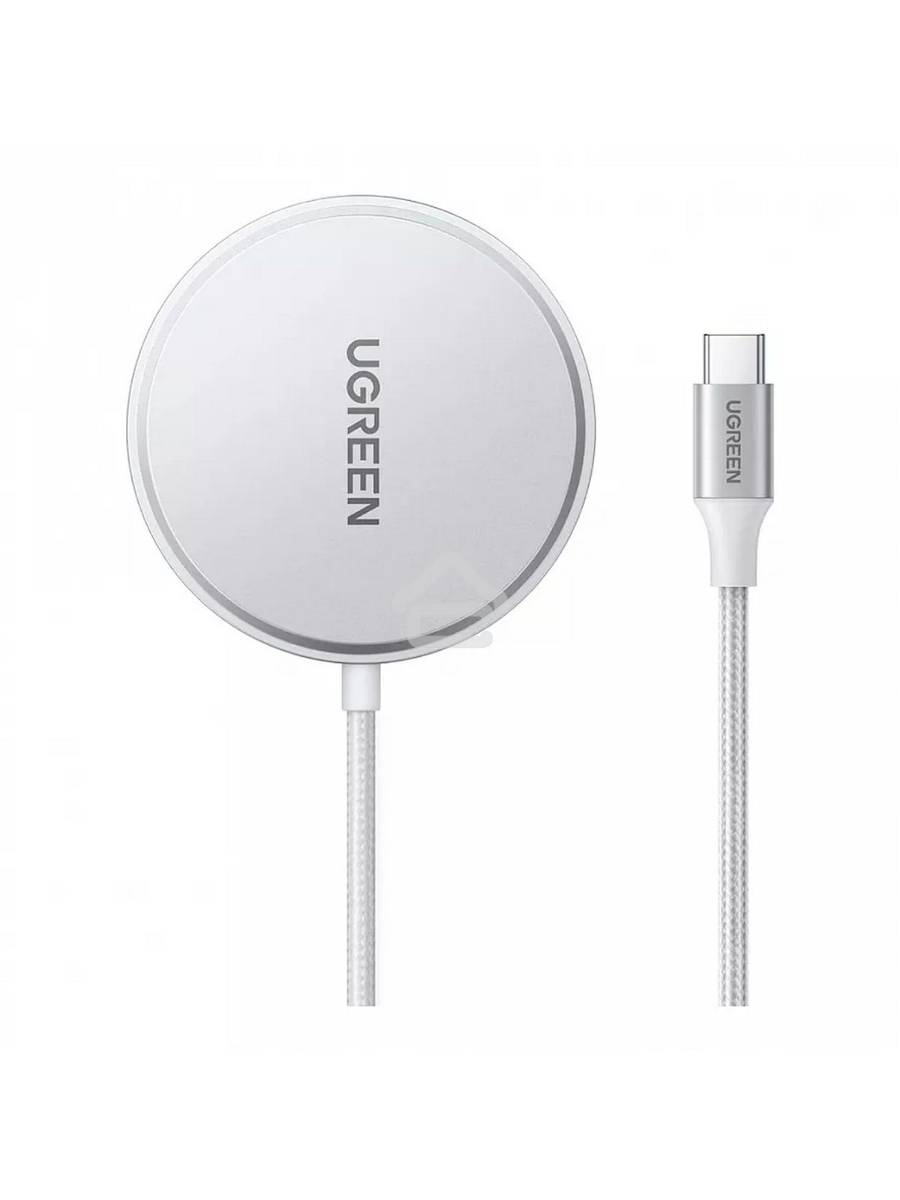Беспроводное зарядное устройство UGREEN W703 (35565) Wireless Charger Qi2 with MagSafe 15W (For iOS Device). Цвет: белый