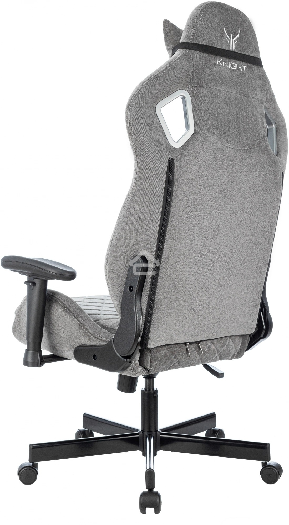 Кресло игровое Knight Outrider серый Light-19 крестов. металл