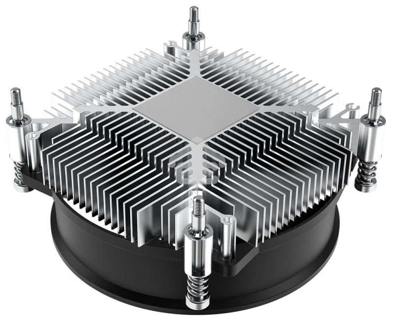 Кулер ID-COOLING DK-17 PWM серебристый/черный 92мм алюминий 2200rpm 26db 4-pin 65W 42мм