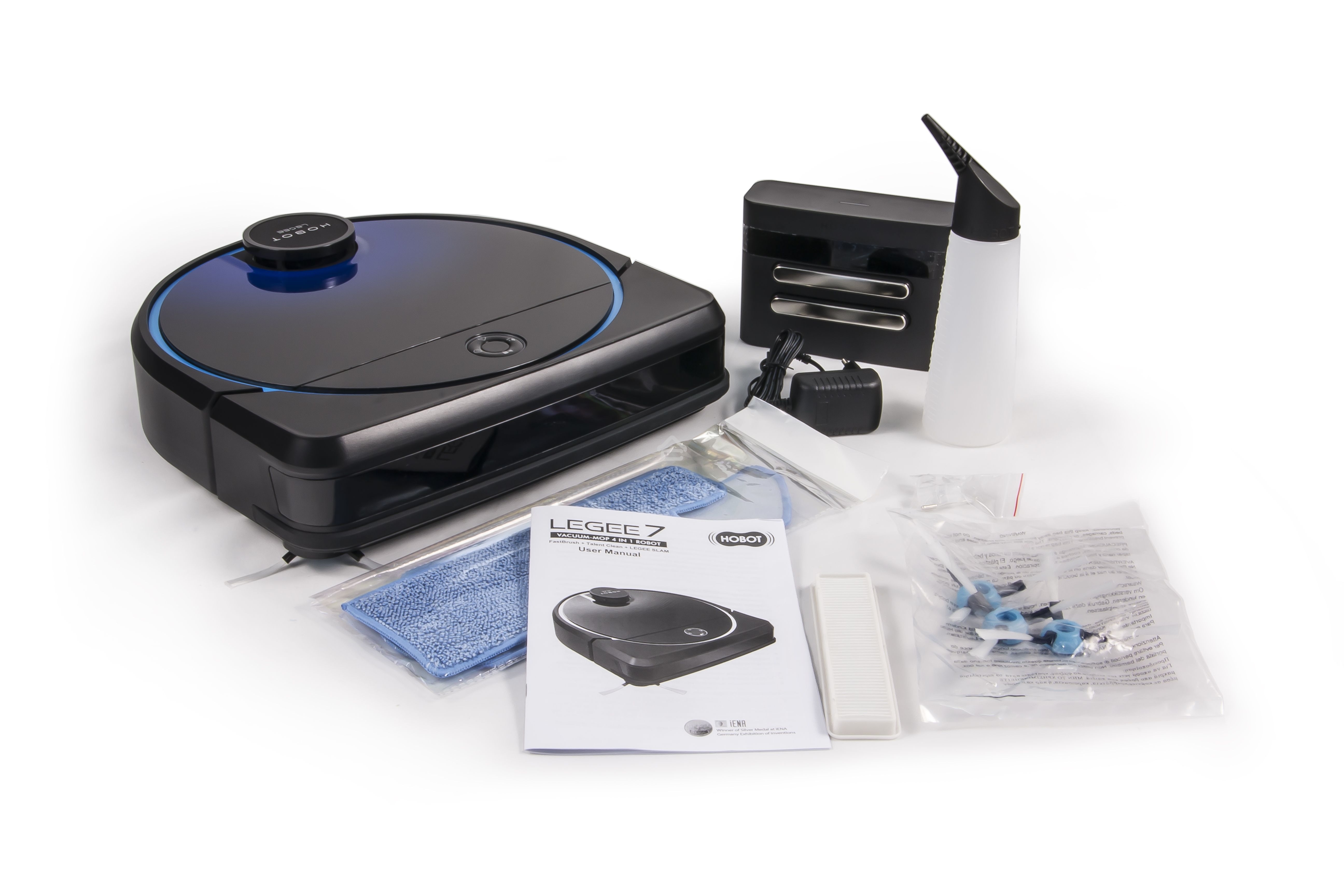 Робот-полотер HOBOT LEGEE-7, черный/синий